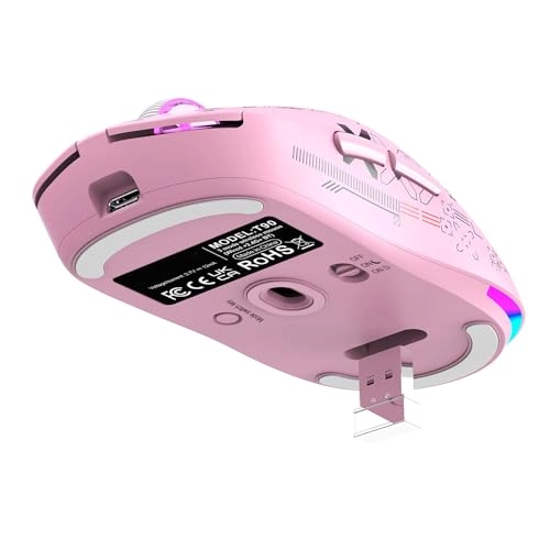 Wireless RGB Gaming Mouse - 2.4G BT Wired