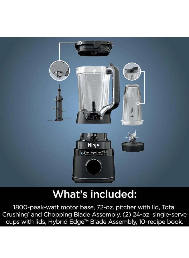 Detect Power Blender Pro - BlendSense Technology 2-in-1 Jug & Single-Serve 15+ Functions