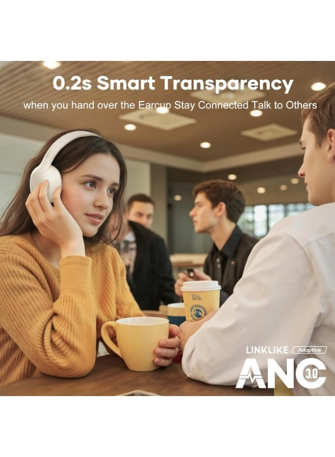 Active Noise Cancelling Headphones Wireless Headphone