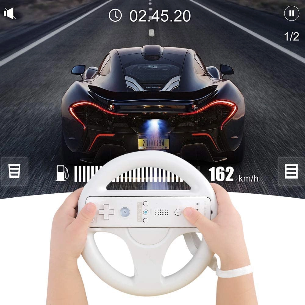 Steering Wheel + Zapper Gun - Wii Wii U Remote