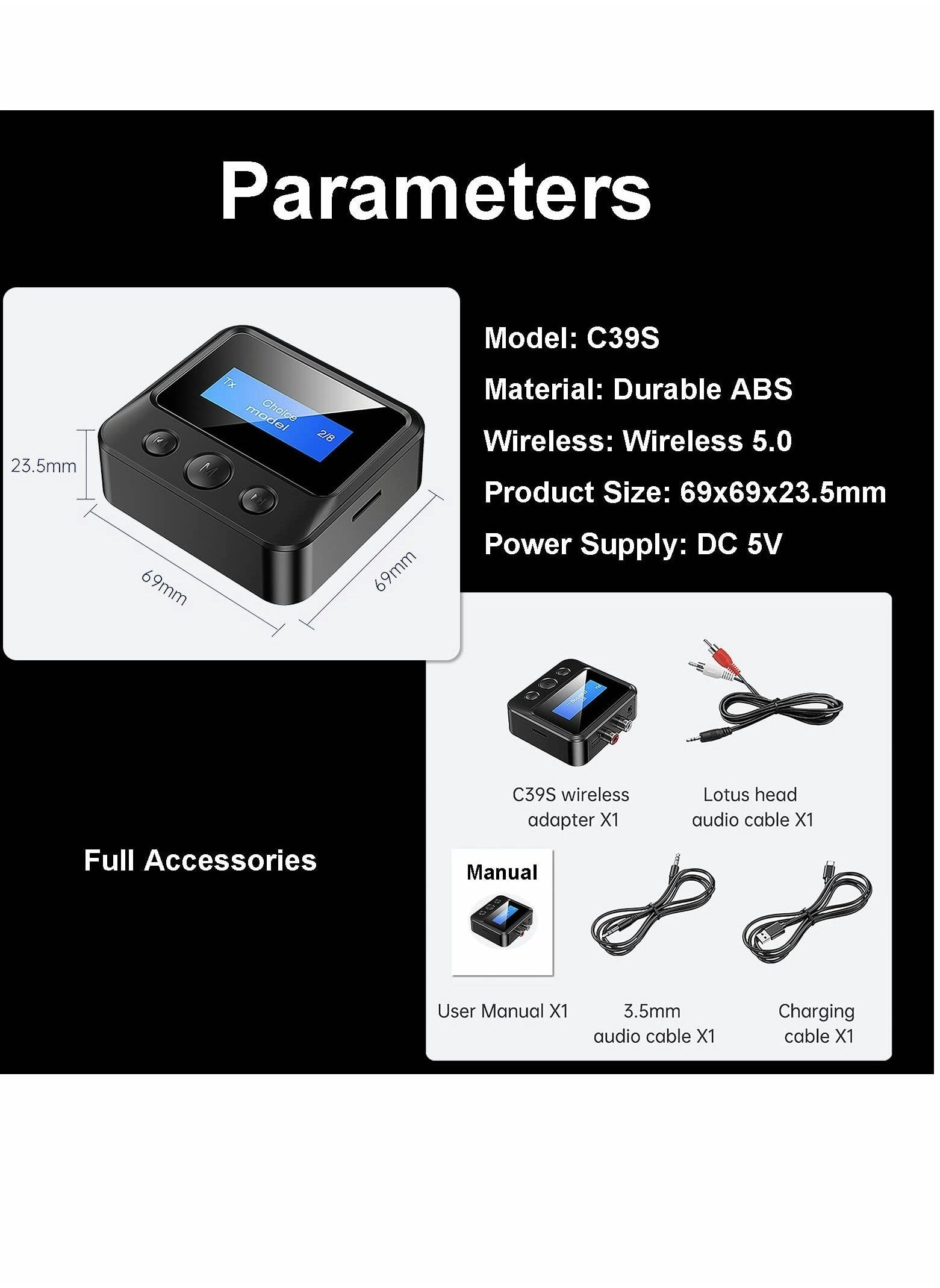 Bluetooth Transmitter 2-in-1 Receiver 5.0
