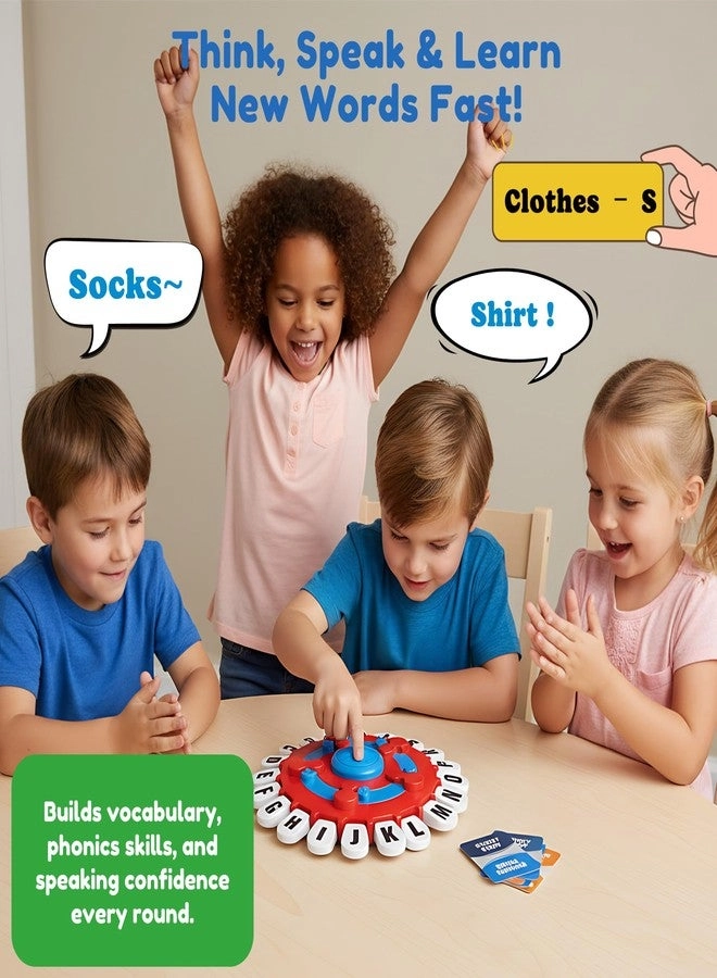 Interactive Word Game - 24-Letter Board Timer Dual Category Modes