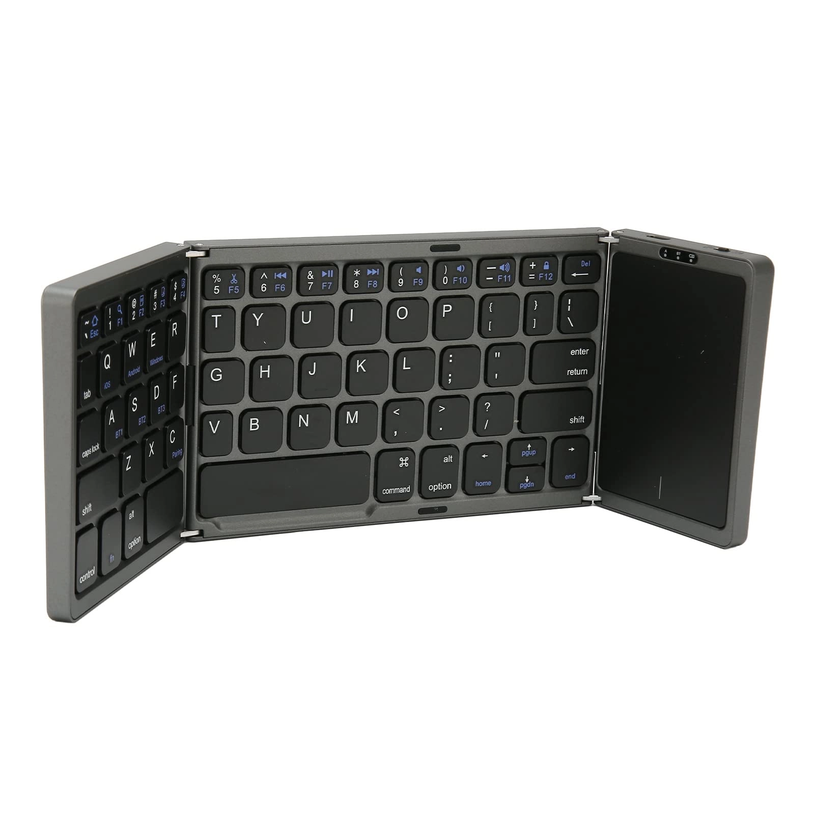 Bewinner Foldable Keyboard - 64 Keys Touchpad USB-C