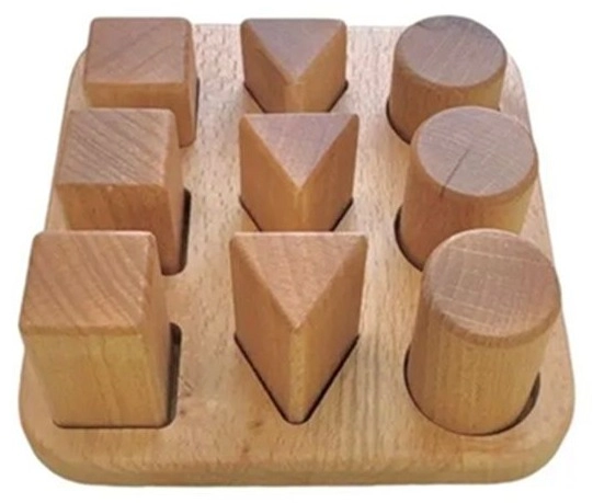 Edu Fun Wooden Grading Rectangles - Suitable for 3 years and above 10 pieces