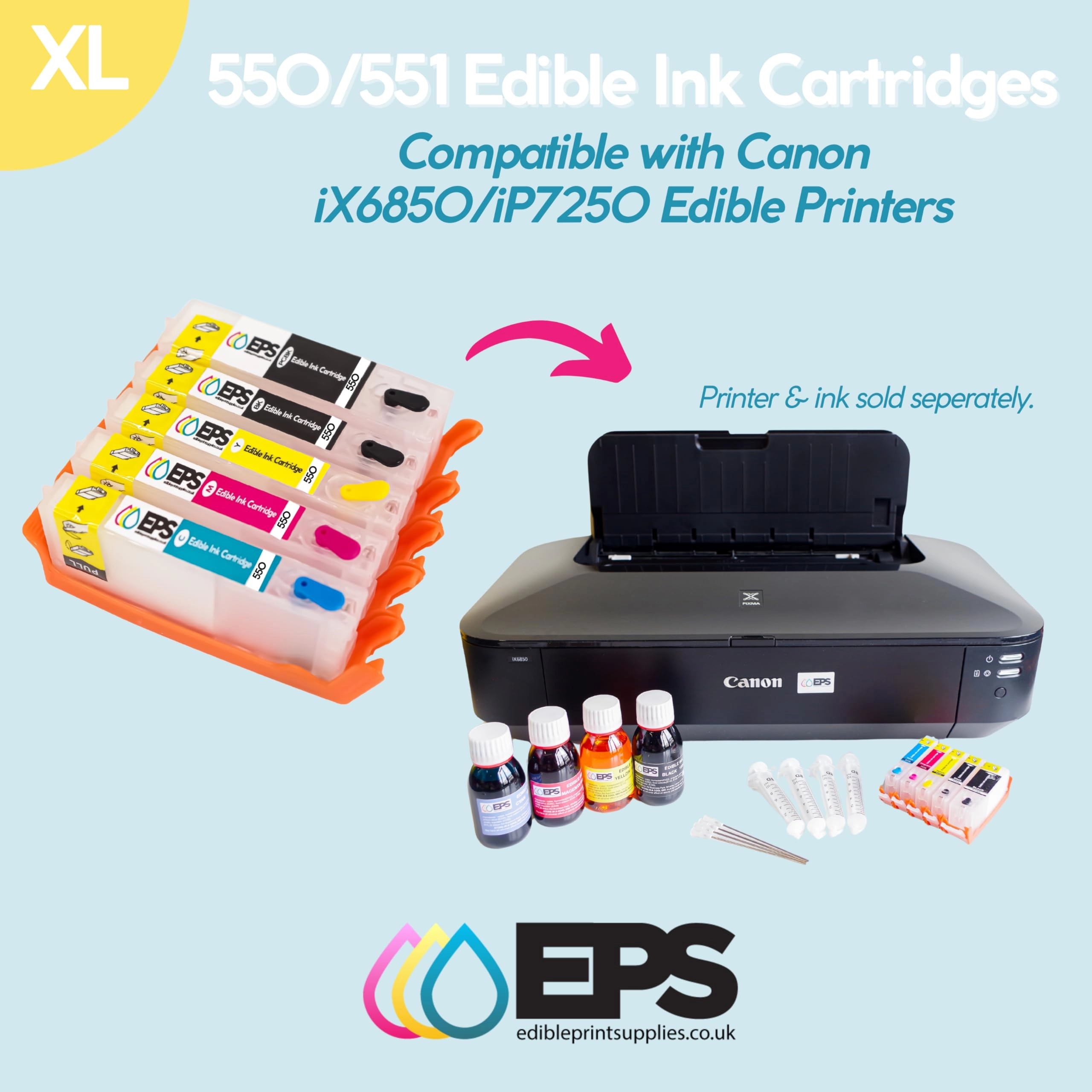 Canon PGI550/CLI551 High Yield Multicolor Compatible