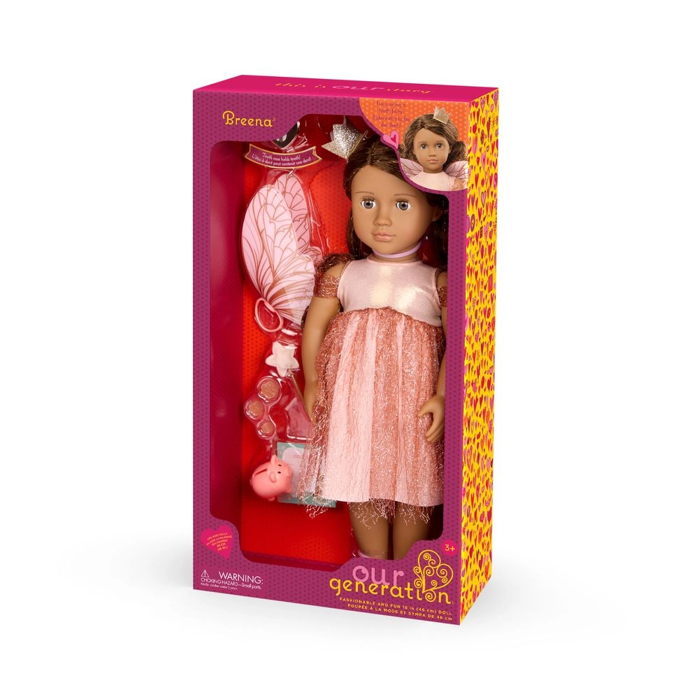 Breena Tooth Fairy Fashion Doll Playset - 18-inch Ages 3+