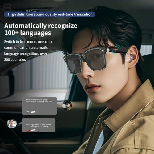 Ai Translation Glasses - 137 Languages TR90 PC UV400