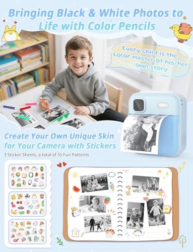 Kids Instant Camera - 2.4" 1080P 32GB
