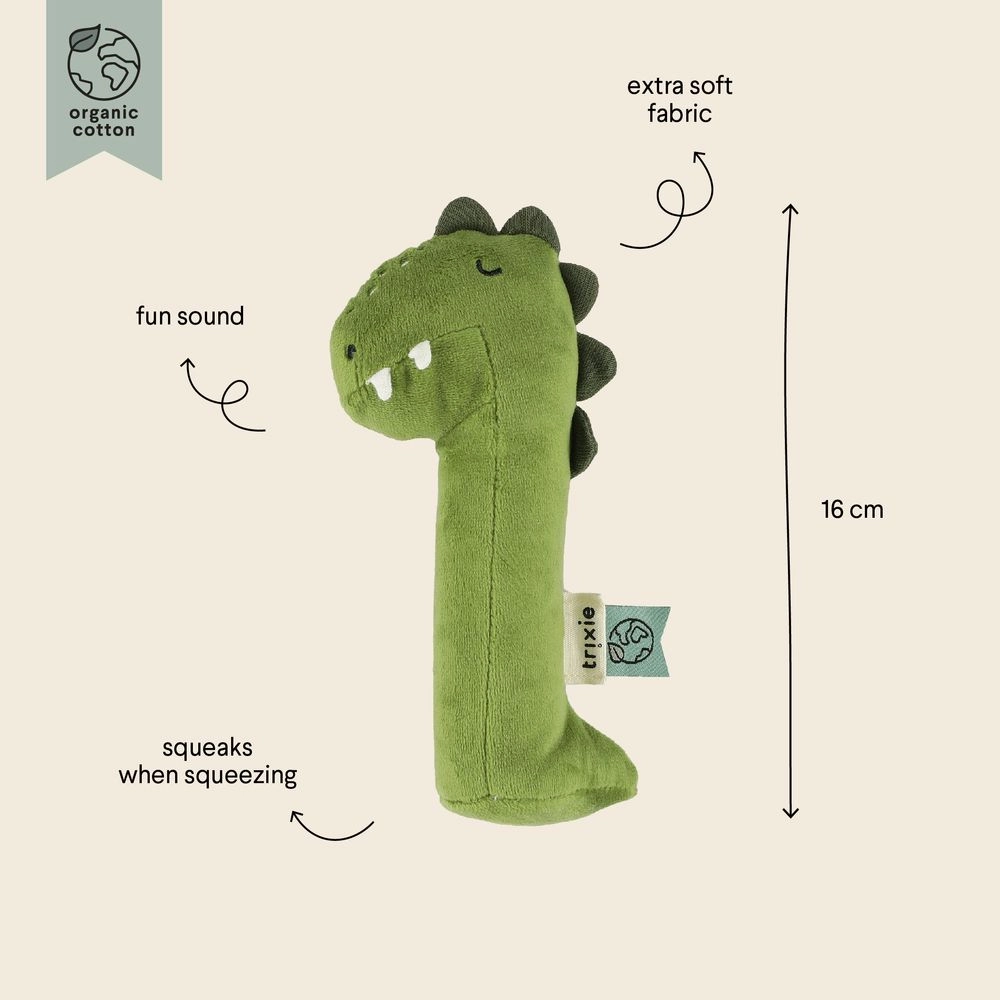 Mr. Dino Squeaker 16 cm - Squeaker Rattle
