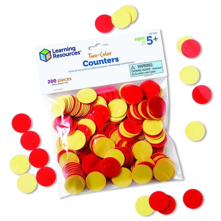 Learning Resources TwoColor Counters - 5+ 200 pieces