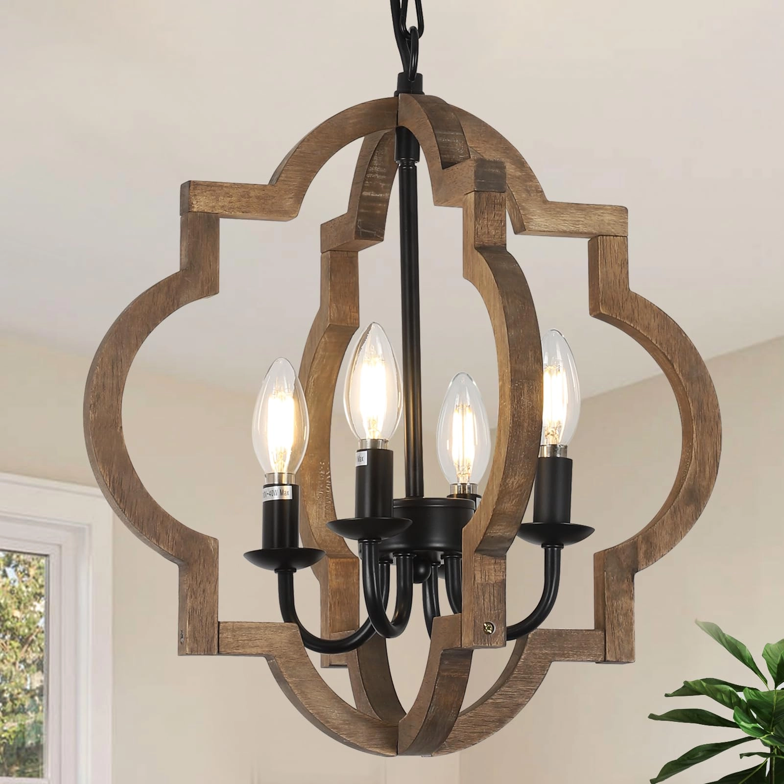 Stepeak Farmhouse Chandelier - 42.5inch adjustable chain