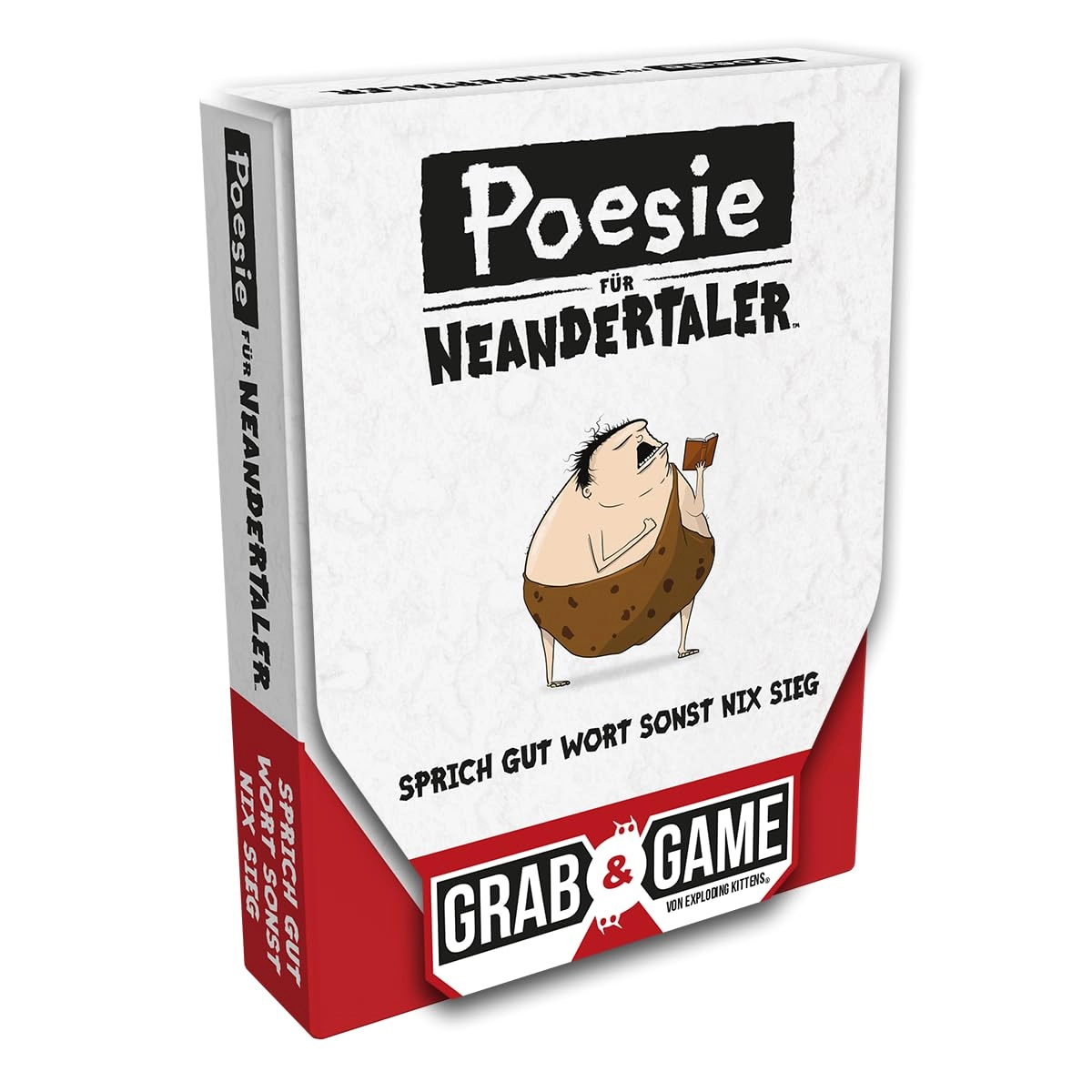 Exploding Kittens Poetry for Neanderthals: Grab & Game - German From 7+ Years 60 pieces