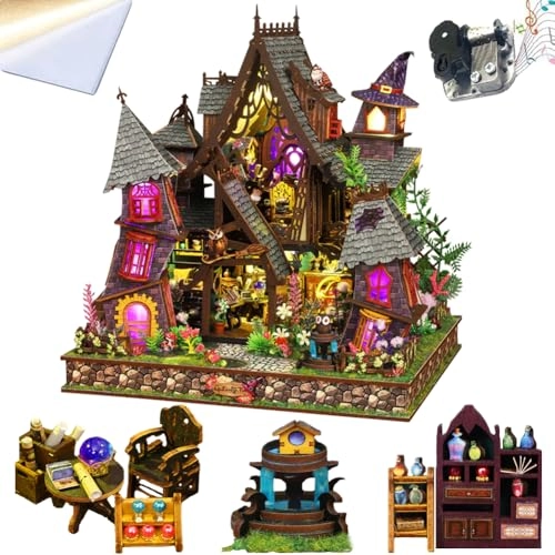 Miniature Wooden Dollhouse Furniture Kit - Creative Room 1:24