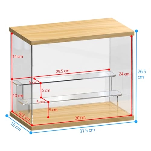Clear Acrylic Display Case - 40 x 18 x 21 cm White-clear Step