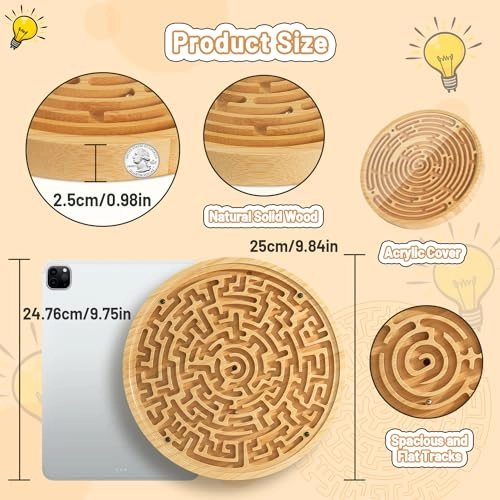 Labyrinth Wooden Puzzle (WBG-S-035) - 1 pcs