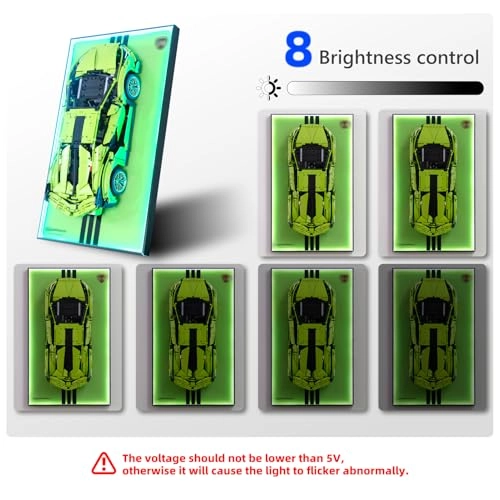 Display Wallboard for LEGO Lamborghini Sián FKP 37 42115 - Aluminum