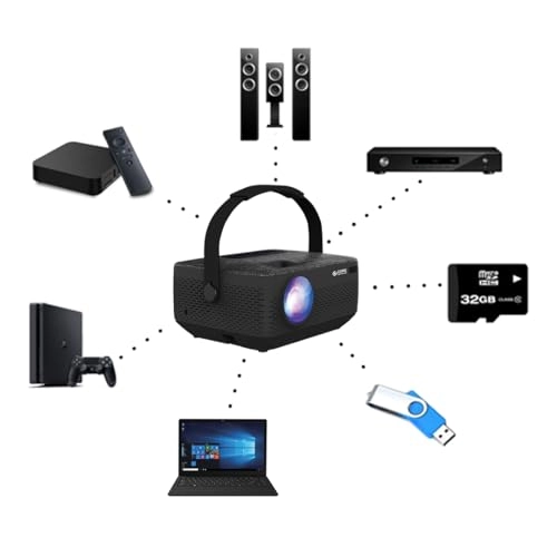 HD Portable LCD Home Theater Projector 810111504140 1280 x 720