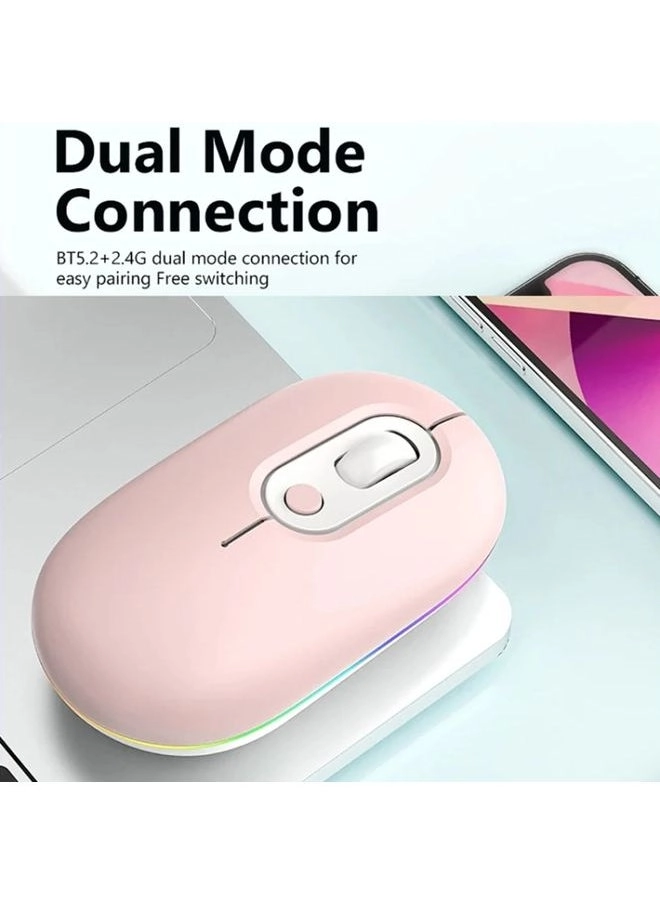 Rechargeable Illuminated Silent Wireless Mouse - Wireless