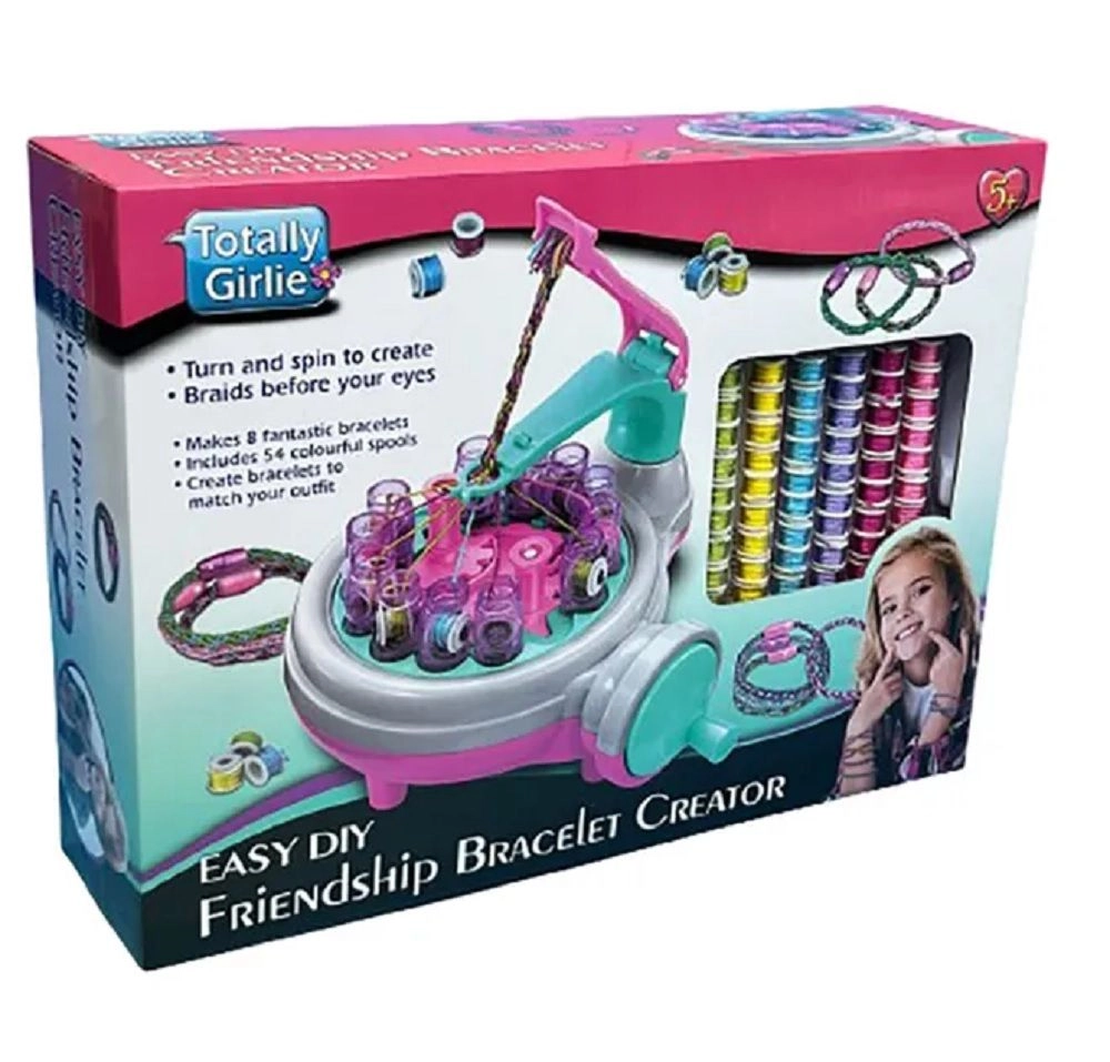 Easy Friendship Bracelet Creator - 54 Colourful Spools 8 Bracelets