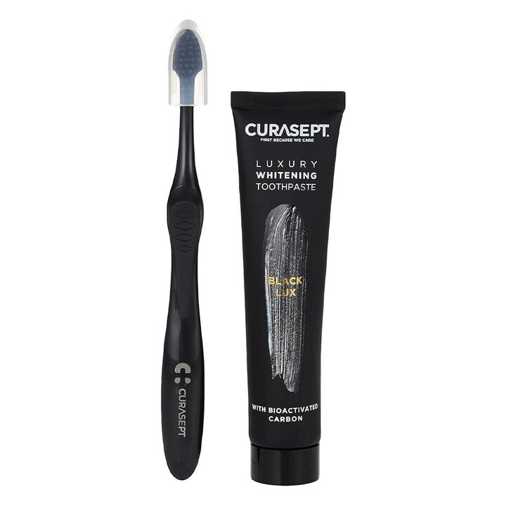 CURASEPT Black Luxury Whitening Activated Carbon Toothpaste Adults 75ml