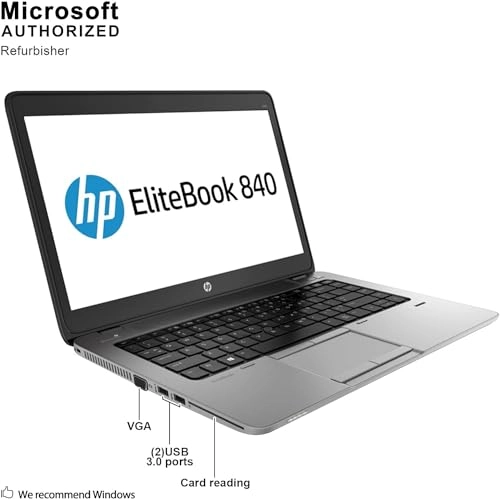 (Renewed) Elitebook 840 G1 - 14'' 8GB DDR4 256GB SSD