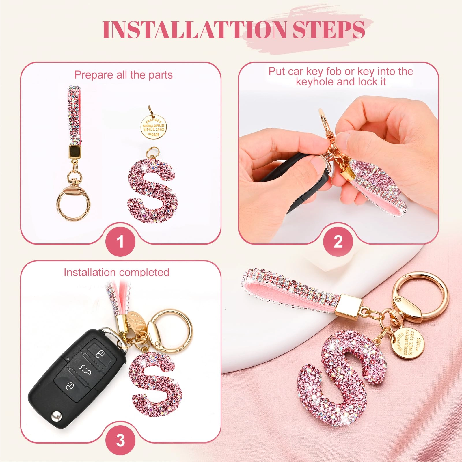 Initial Letter Keychain