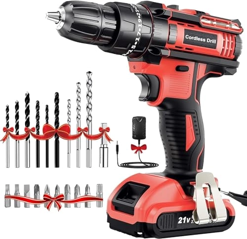 Cordless Drill Set - 2000mAh 21V