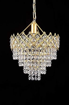 Chandelier Ceiling Light - 250mm Gold