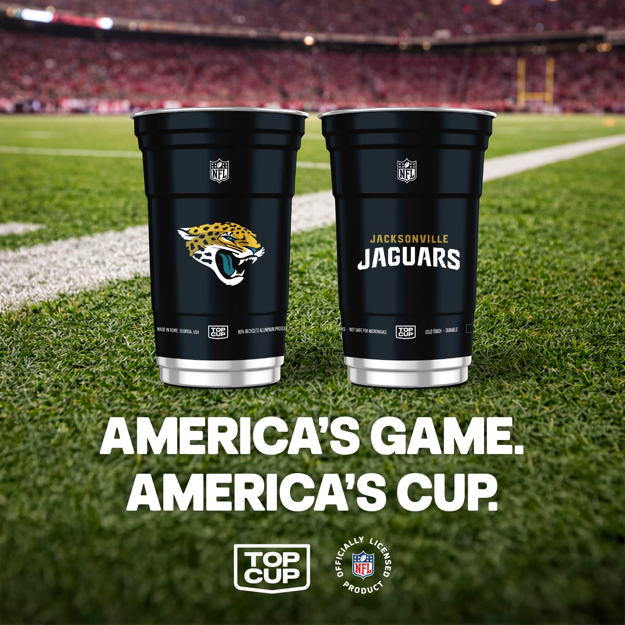 Jacksonville Jaguars Aluminum Cup - 20 pcs