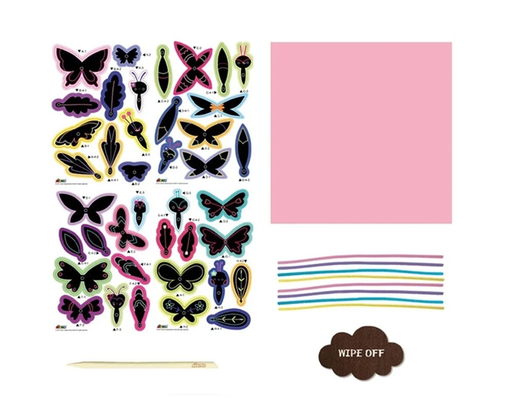 Scratch Bouquet Kit - scratch sheets fuzzy sticks