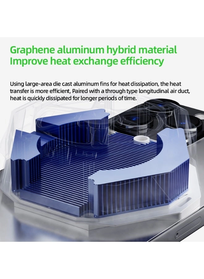 B21 - iPad Cooling Fan 3 Speeds RGB 5000 RPM 23W