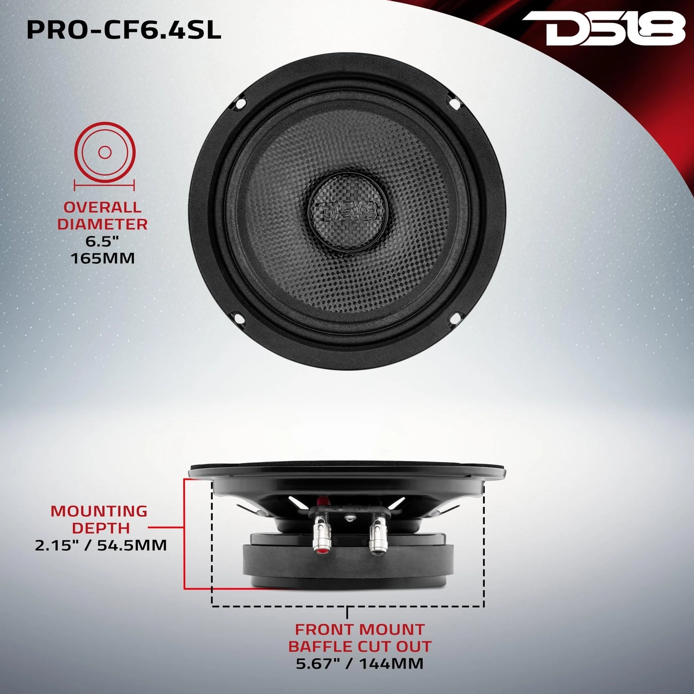 PRO-CF6.4SL - 1 Speaker