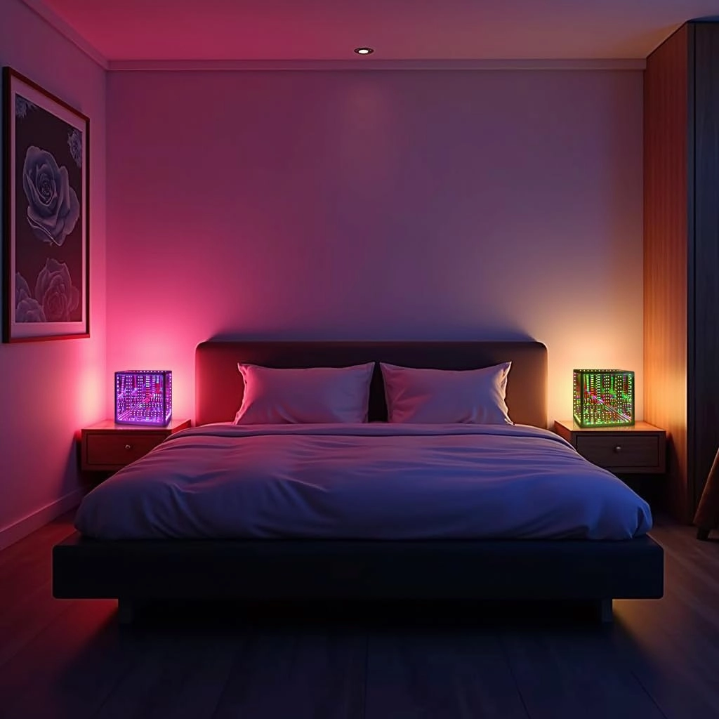 Hyper Cube - LED Table Lamp Color-Changing Music-Sync