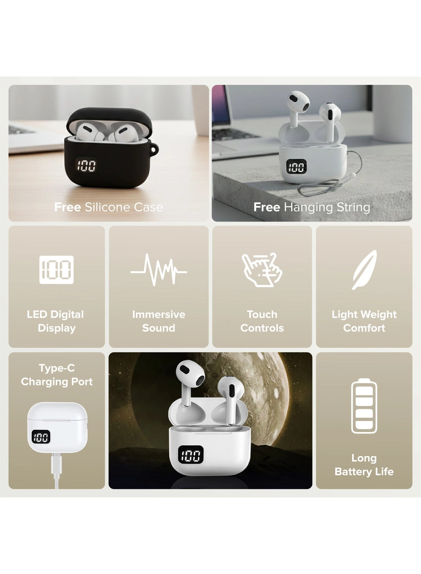 TWS-T4 Wireless Earbud
