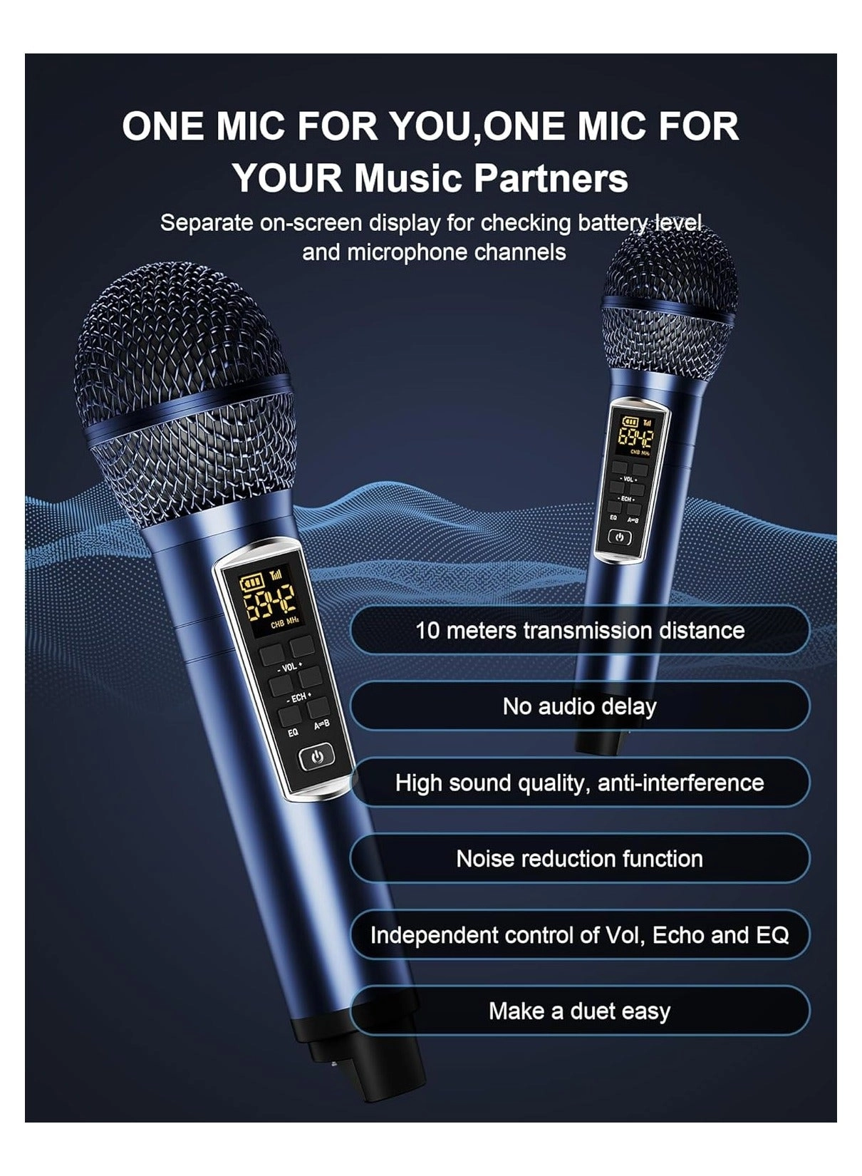 S39 PRO - 2 Wireless Microphones