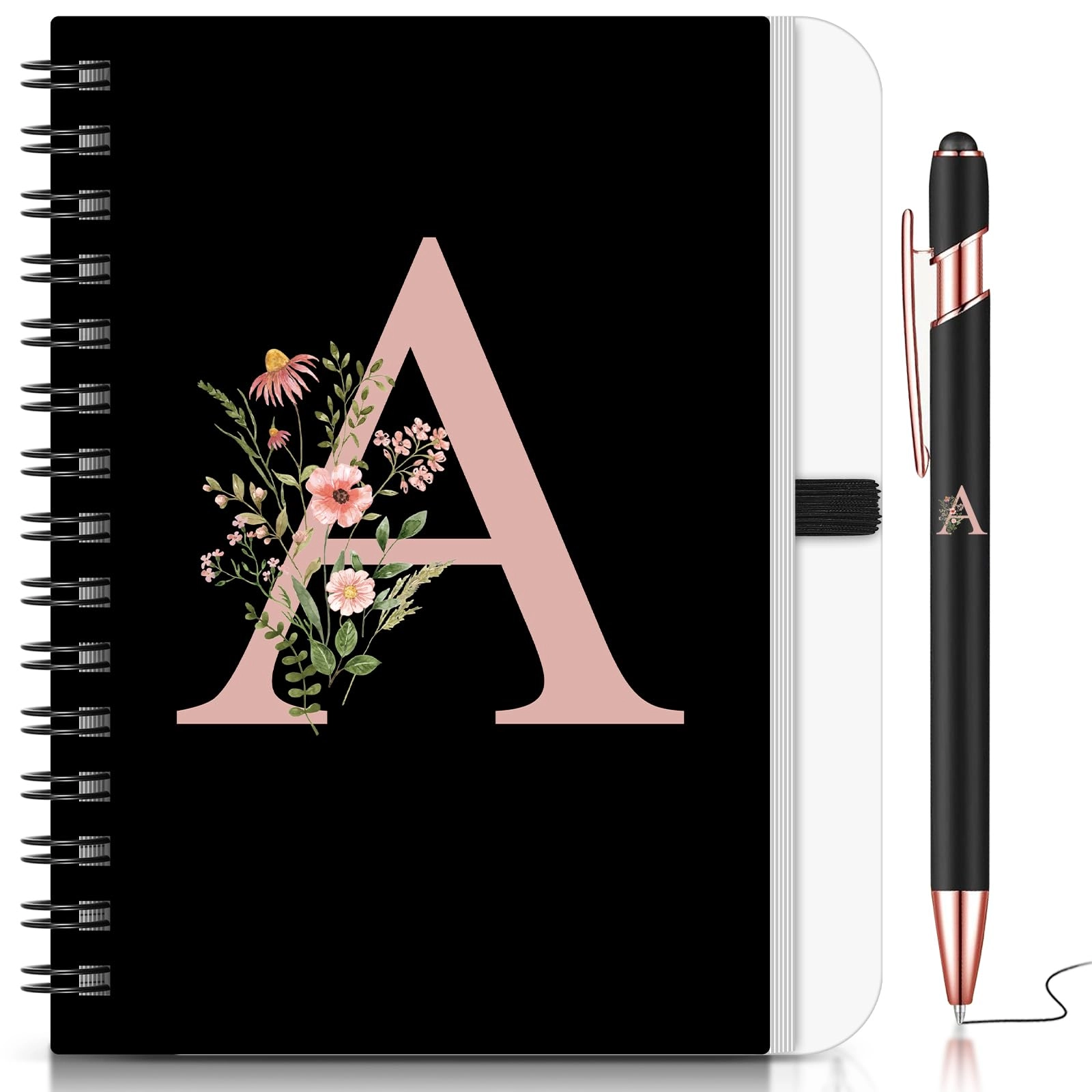 B6 Spiral Notebook - 1.0 Count + Bamboo Ballpoint Pen