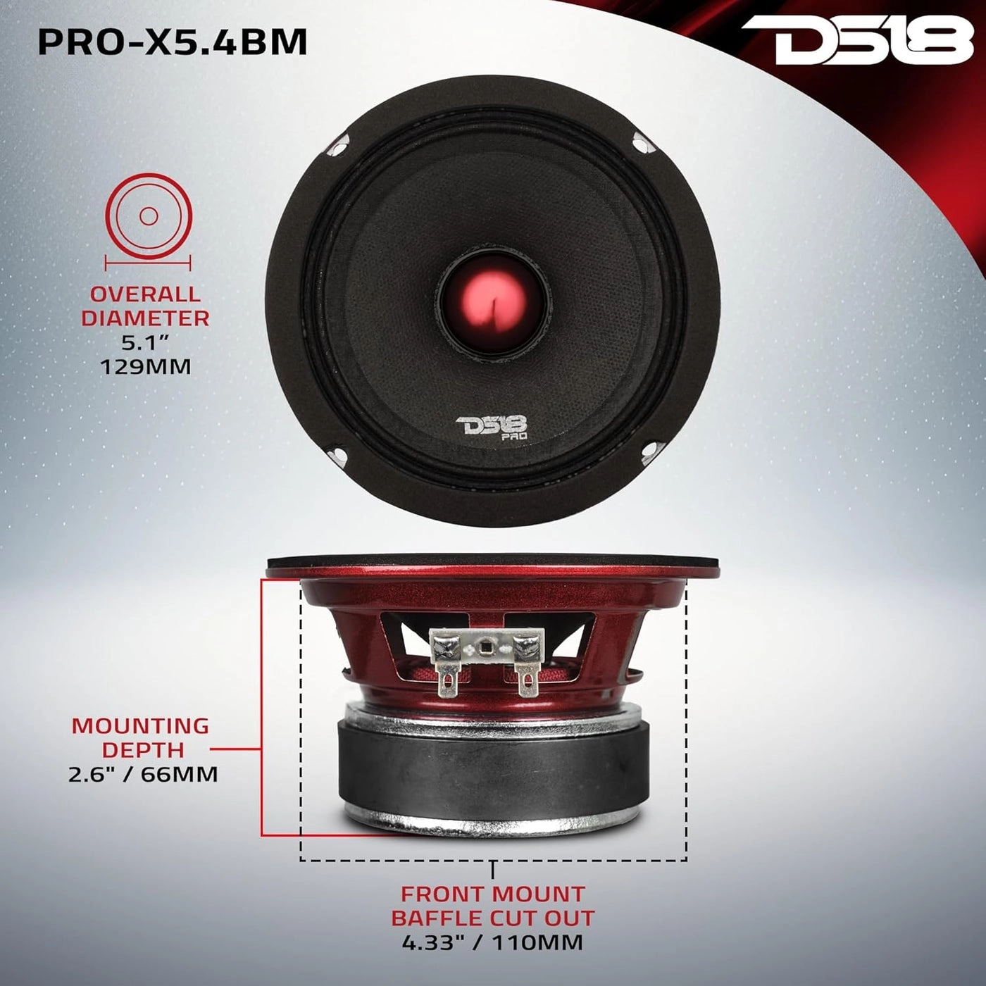 PRO-X5.4BM - 5.25" Midrange