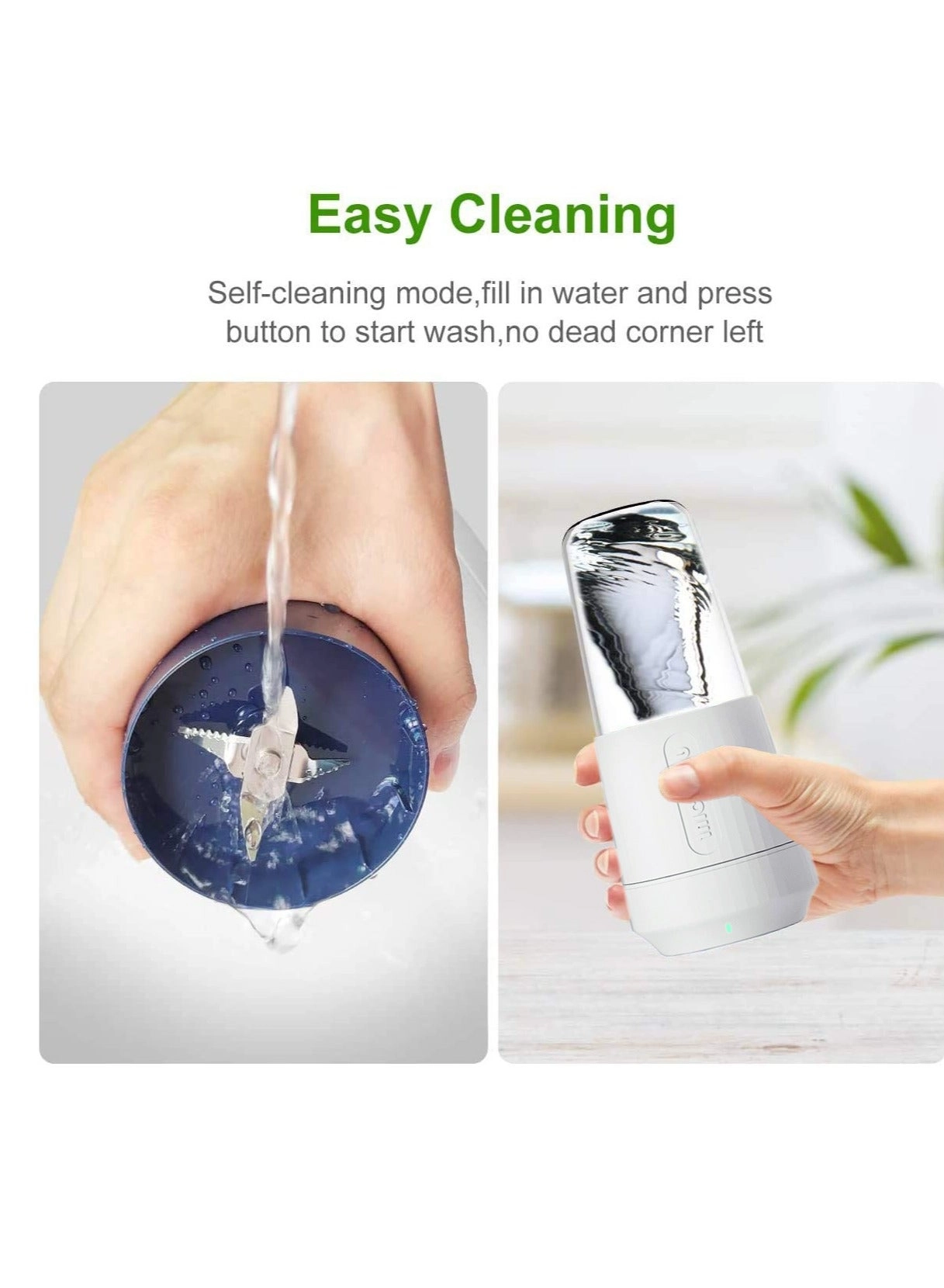 Mini Portable Blender - Rechargeable USB 4-Blade BPA-free