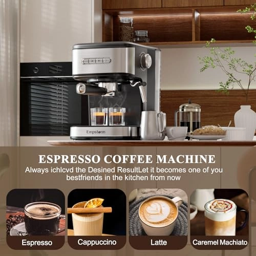 Espresso Machine - 20 Bar Milk Frother Steam Wand