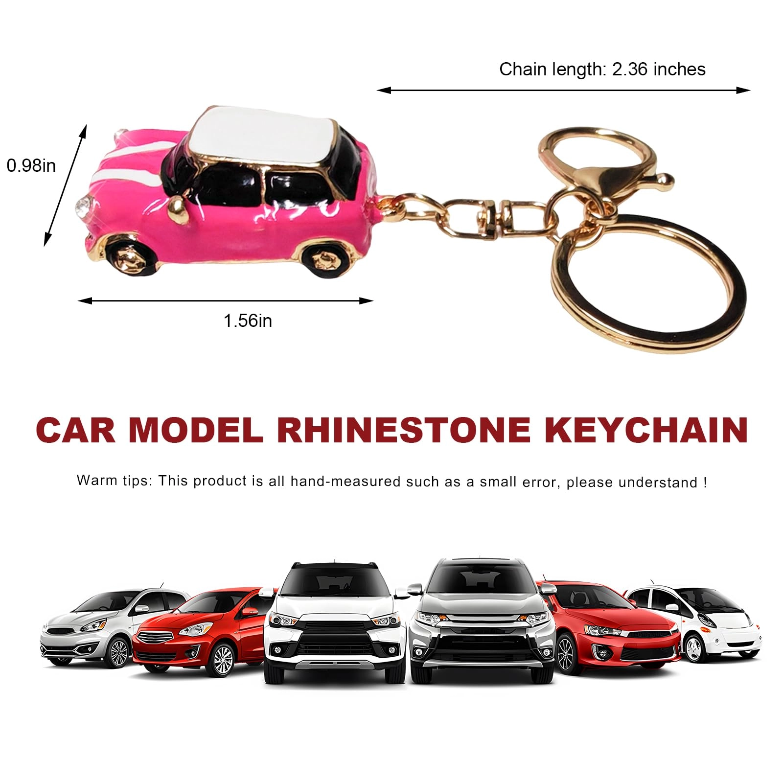Car Model Rhinestone Keychain - Vehicle