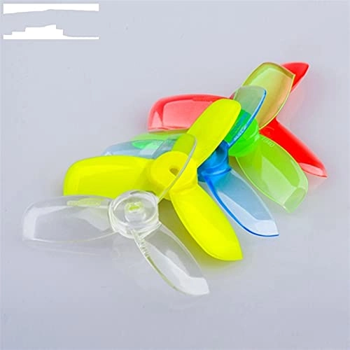 3-Blade Square Hole PC Propeller - 2inch 4Pairs Clear