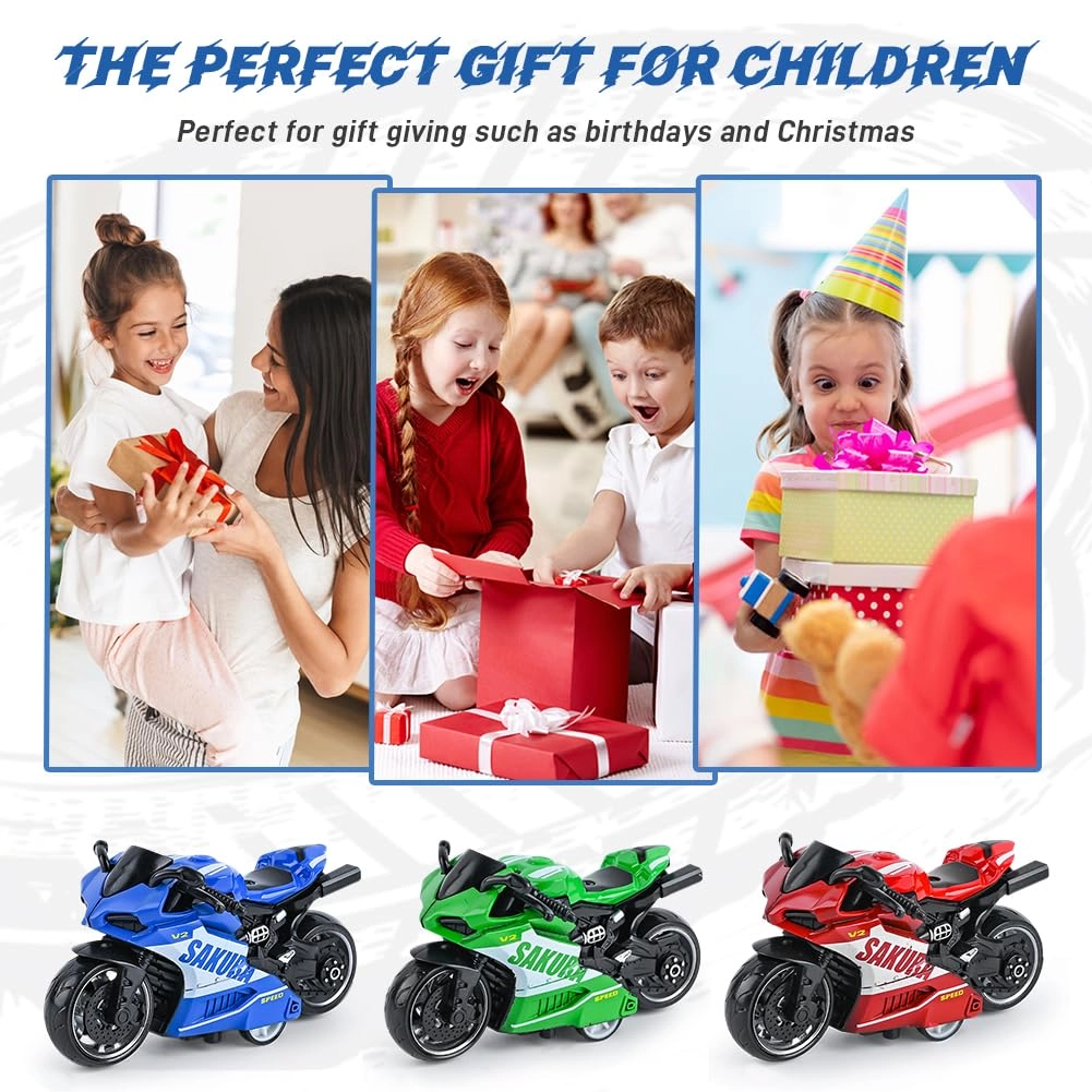 Toy Motorcycle - 1:18 3pcs