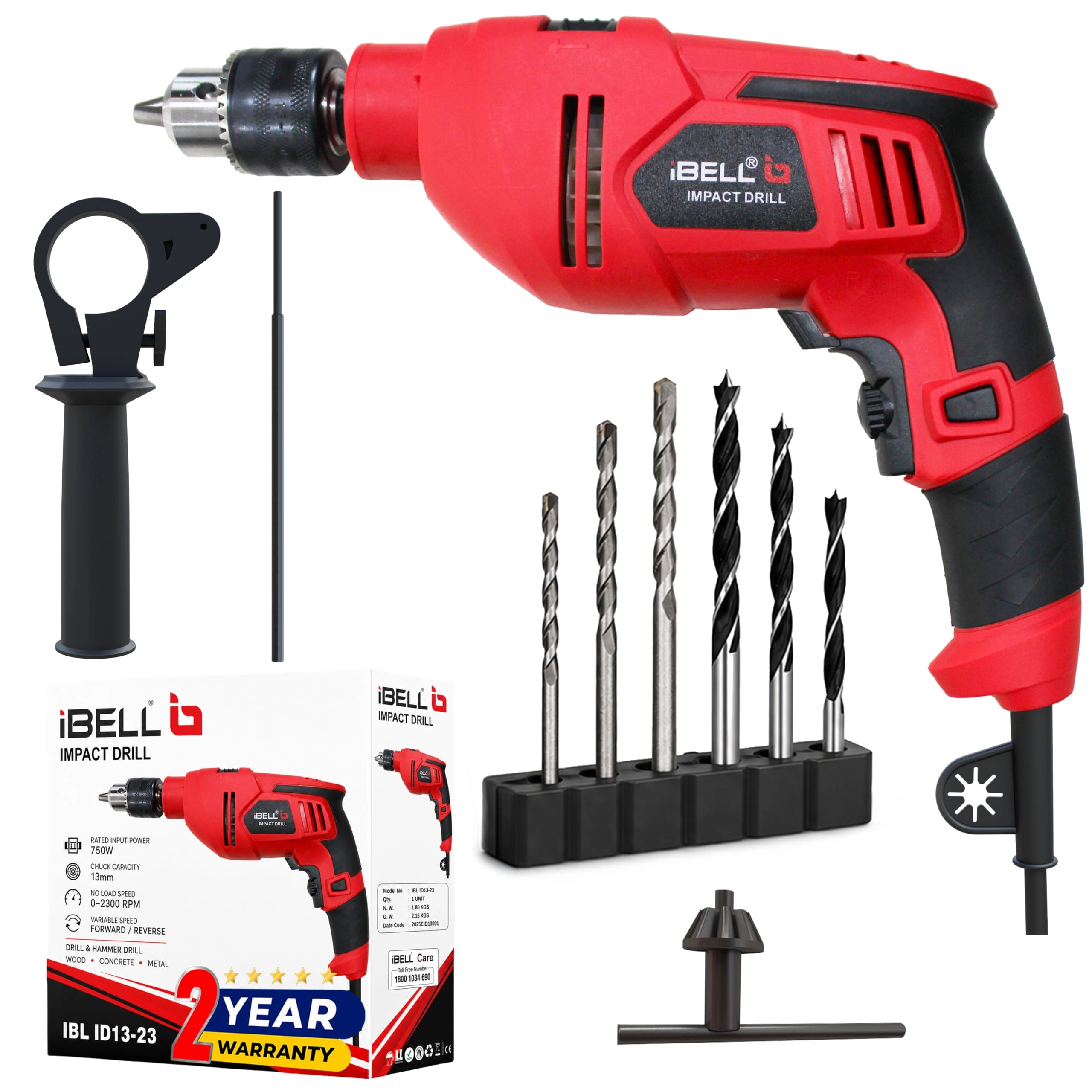 TSP TECHNOLOGIES , NINGBO ,ZHEJIANG Impact Drill - 750W 13MM 0-2300 RPM