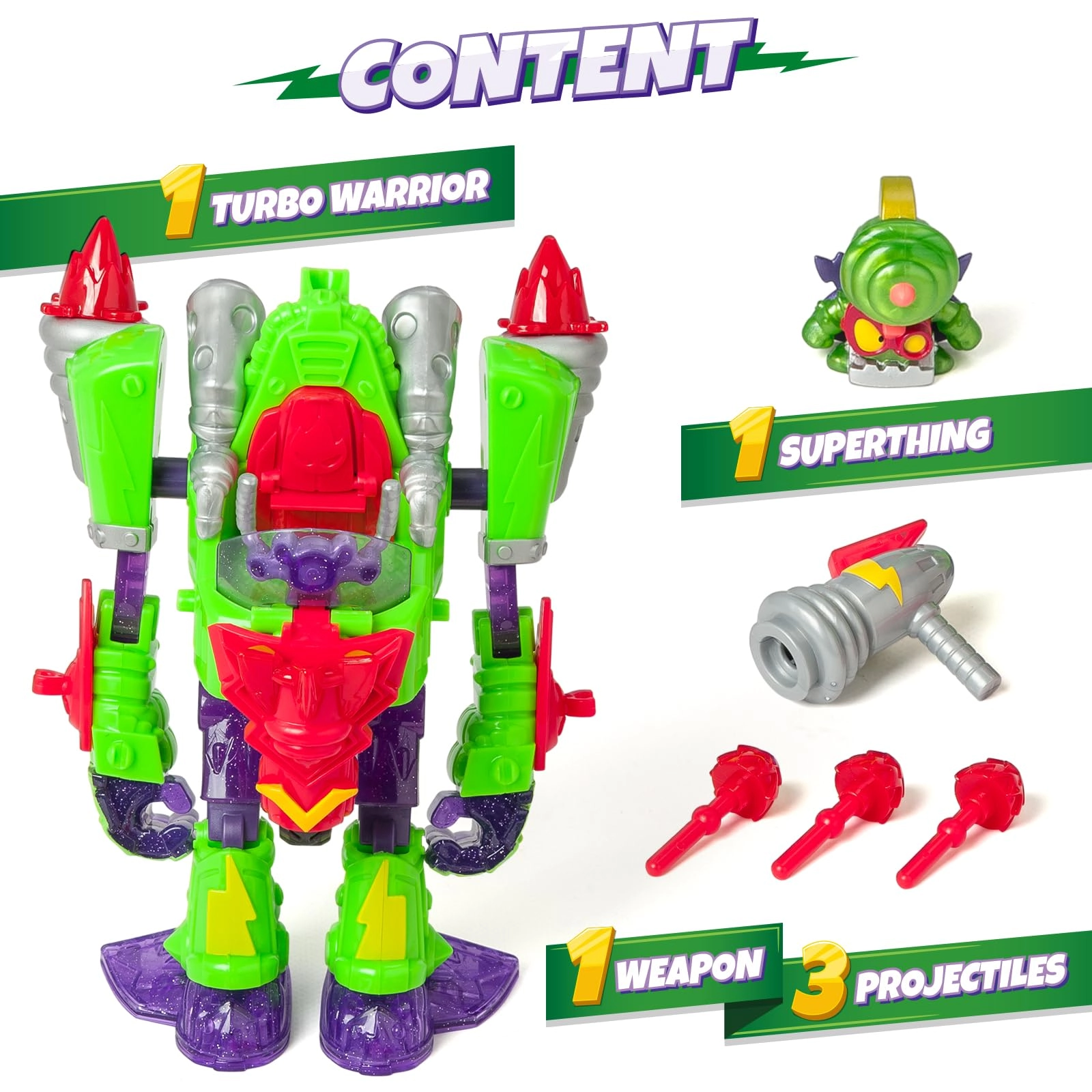 Turbo Warrior Speed - SuperThings Transformable (3 pcs.)
