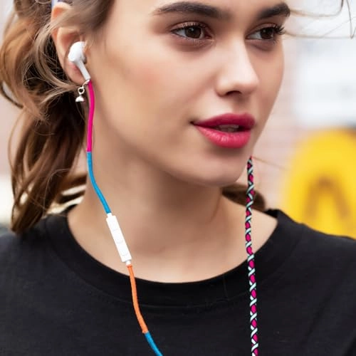 Fabric Cord Braided USB C Headphones Wired Earbud