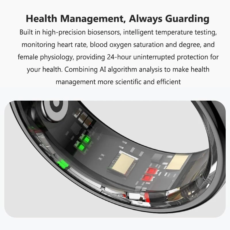 R08 - Smart Ring 5ATM Waterproof Heart Rate