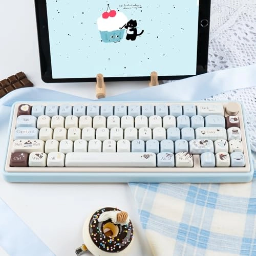 PBT Keycaps - 132 Keys MOA Profile Sea Salt Chocolate