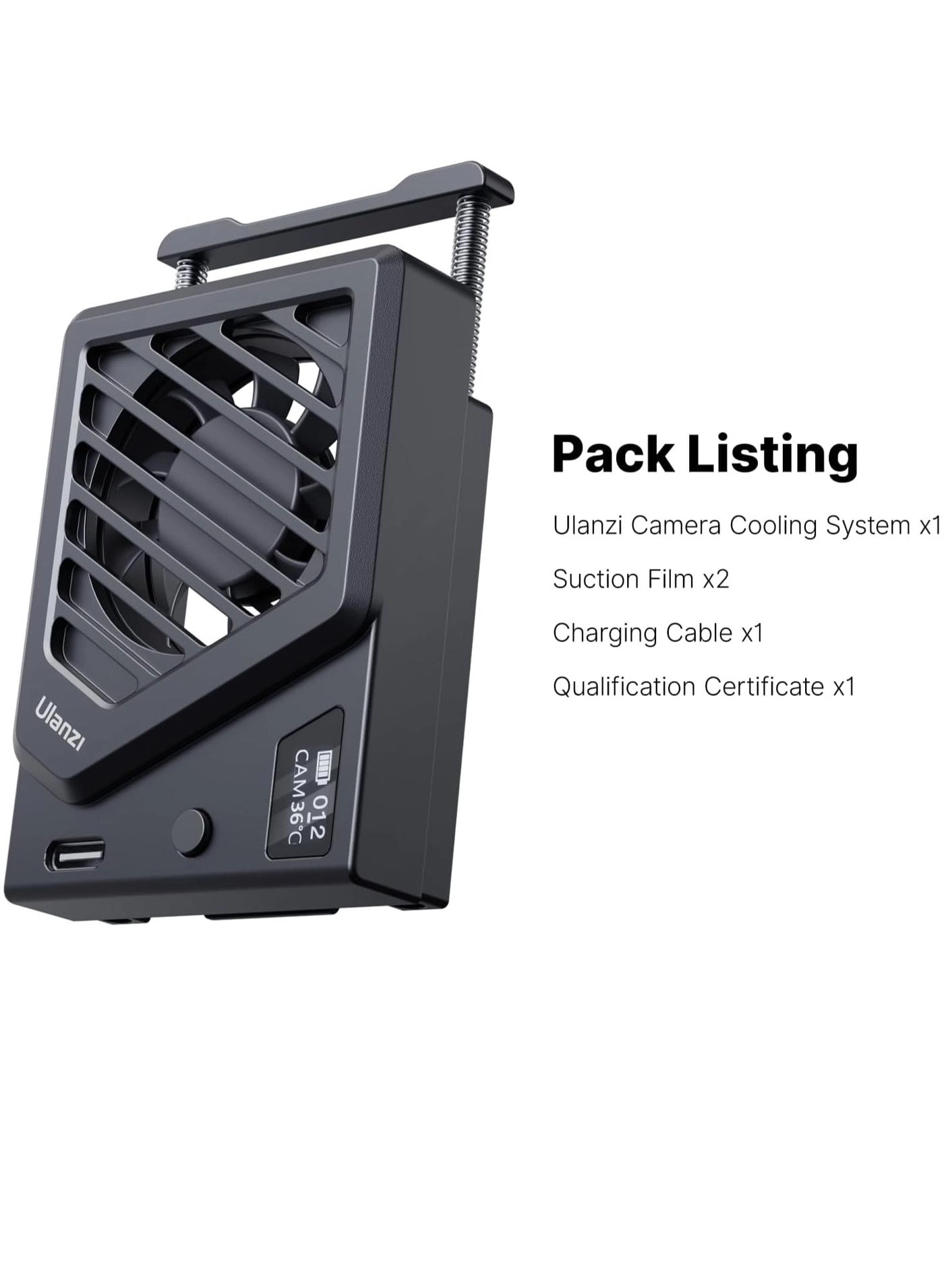 Camera Cooling Fan - Silver Type-C