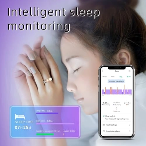 Smart Ring - Heart rate monitor Blood oxygen saturation Sleep Monitoring