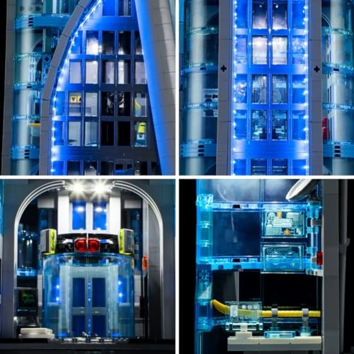 Set of Lights for LEGO 76269 Avengers Tower Building Model - Plastic 3